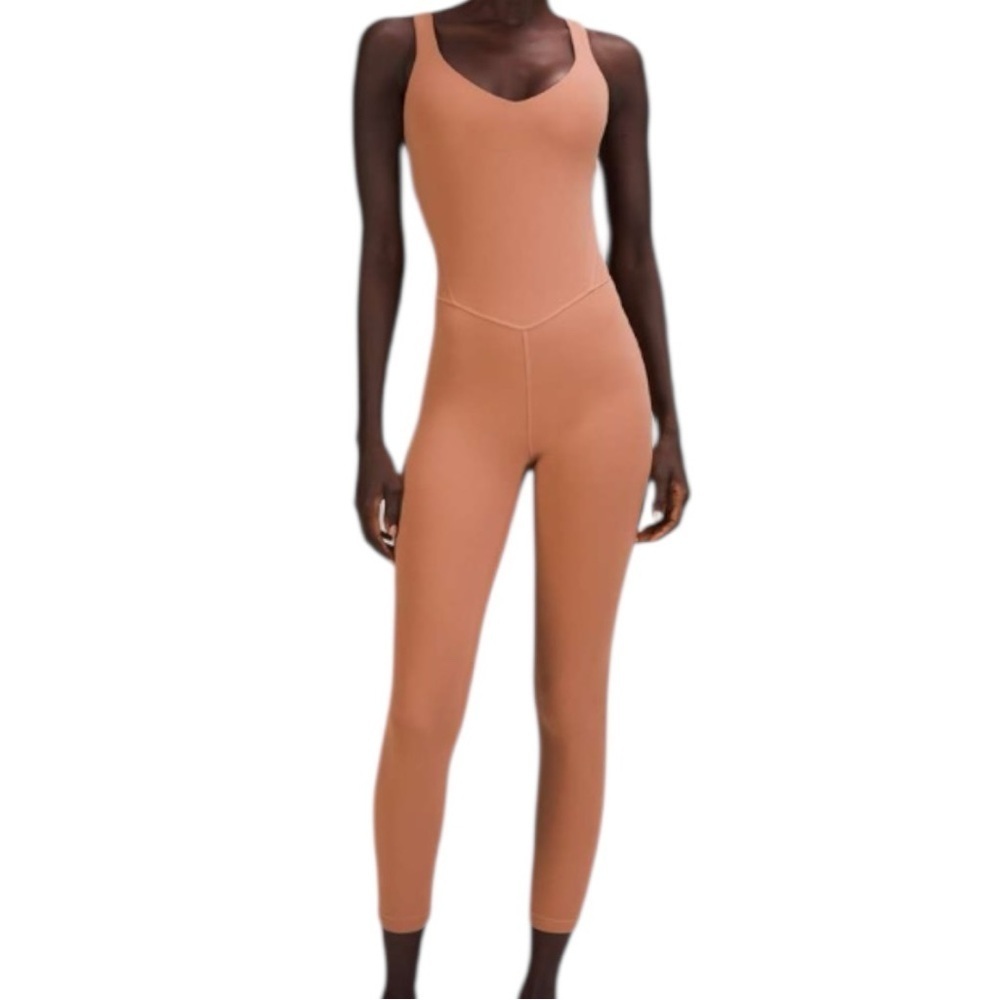 Lululemon Align Bodysuit 25" Dusty Clay Womens Size 2